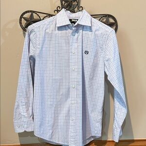 Ralph Lauren Unisex Pink and Blue Checkered Button Down Shirt 14 Boy Girl